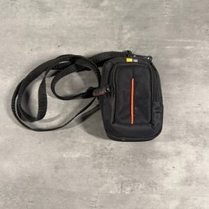 Case Logic Camera Bag Unisex Small Black Nylon Padded Shoulder Pouch Belt Loop